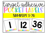 Target Adhesive Pocket Labels | Numbers