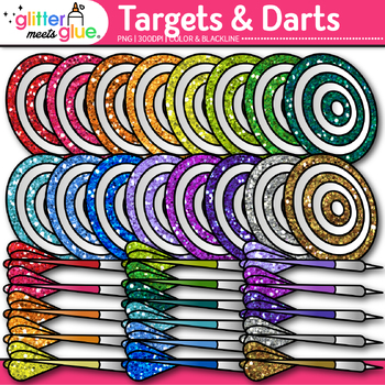 Preview of Target Clipart Images: 34 Bullseye Learning Goals & Objectives Clip Art PNG