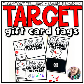 Preview of Target Gift Card Thank You Tags