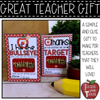 Teacher Christmas Gift Idea- Printable for Target Gift Card - Keeping it  Simple