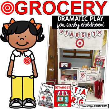 Preview of Target/Grocery Store Preschool Dramatic Play(SEL, Social Skills, Language, Math)