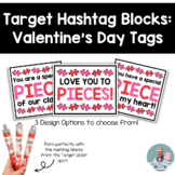 Target Hashtag Blocks Valentine's Gift Tags, Hashtag Block