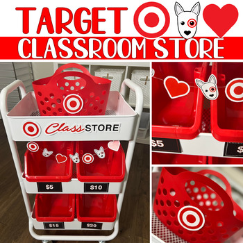 Preview of Target inspired classroom store, prize box, treasure box