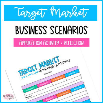 Preview of Target Market Business Scenarios Activity