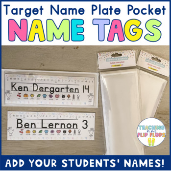 Target Name Plate Pocket Editable Name Tags