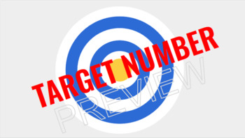 Preview of Target Number - Number Talks/Math Warm-Up (Google Slides)