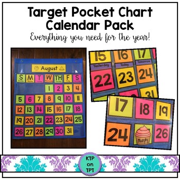 Target Calendar Pocket Chart