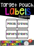 Target Pocket Pouch Labels *EDITABLE*