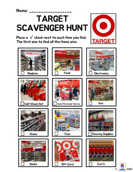 Preview of Target Scavenger Hunt / CBI