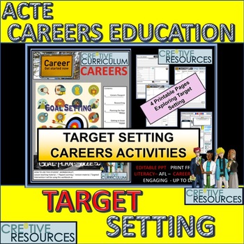 Preview of Target Setting Booklet -  Careers Education