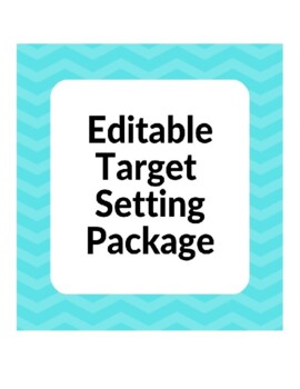 Preview of Target Setting/Goal Setting/Growth Mindset/Assessment/Grades/Editable