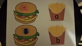 Target letter erasers alphabet beads matching lower case u