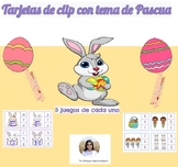 Targetas clip con tematica de pascua (ESPAÑOL)