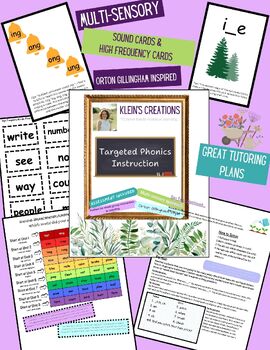 Preview of Targeted Phonics Instruction w/ Sound Cards & Sight Words - Reteach