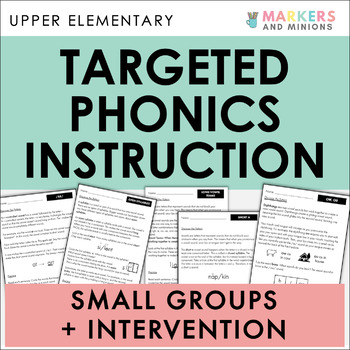 Preview of Targeted Phonics Instructional Booklets for Grades 2+ (BUNDLE)
