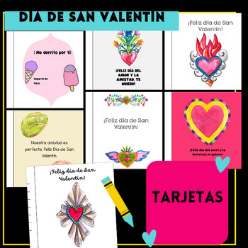 Preview of Tarjeta de San Valentin- Valentine's Day Spanish Cards