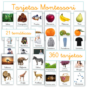Preview of Tarjetas Montessori