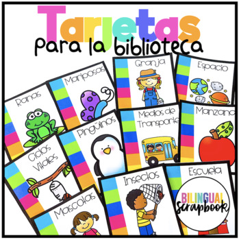 Preview of Tarjetas Para la Biblioteca | Library Labels in Spanish