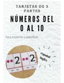 Tarjetas de 3 Partes - Numbers/Números Bilingual