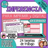 Tarjetas de trabajo: Inferencia (Inference Task Cards in Spanish)