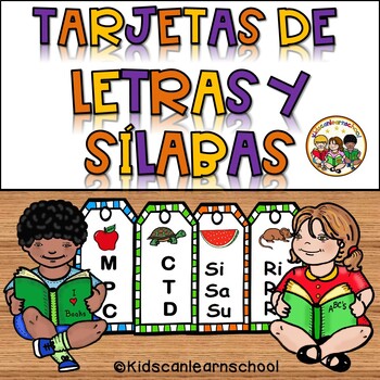 Preview of Tarjetas de Letras y Sílabas