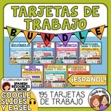 Tarjetas de trabajo - Bundle - 195 Task Cards in Spanish