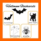 Tarjetas de Vocabulario Halloween en Español (4 por página