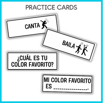 Tarjetas de conversación - Spanish Task Cards Game
