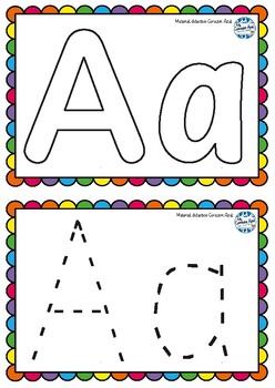 Preview of Tarjetas de grafomotricidad "A-N"