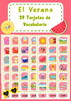 Preview of Tarjetas de imágenes y vocabulario - El Verano