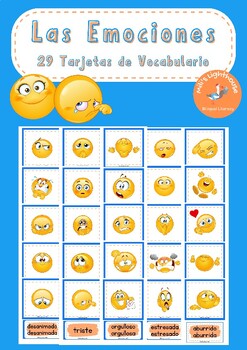 Tarjetas de imágenes y vocabulario - Las Emociones by Mili's Lighthouse