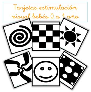 Preview of Tarjetas estimulación visual bebés 0 a 1 año