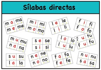 Tarjetas para aprender a formas letras (m, n, s, l, f) - Neuroeducación