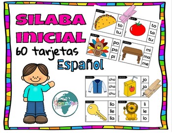 Tarjetas silabas iniciales/ initial syllable matching cards/ Spanish