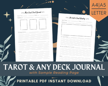 Get Your Complete 78 Card Tarot Journal Printable!