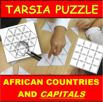 Preview of Tarsia Puzzle AFRICAN CAPITALS CITIES (2 Puzzles)
