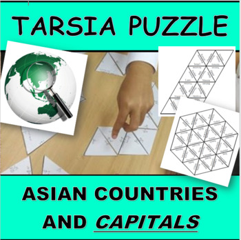 Preview of Tarsia Puzzle ASIA AND CAPITALS CITIES (2 Puzzles)