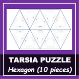 Tarsia Puzzle TEMPLATE | Elongated Hexagon