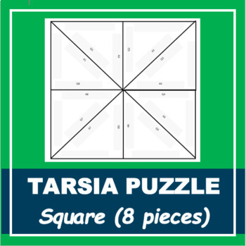 Preview of Tarsia Puzzle TEMPLATE | Square with Triangles