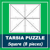 Tarsia Puzzle TEMPLATE | Square with Triangles