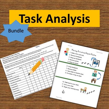 Preview of Task Analysis BUNDLE: 15 Routines from ALL  3 Sets, Visuals, Data Collection
