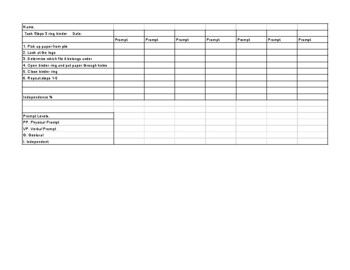 Preview of Task Analysis Data Sheet 3 Ring Binder