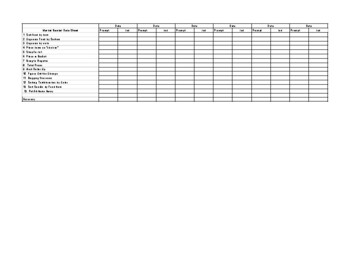 Preview of Task Analysis Data Sheet Grocery Store