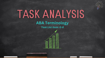 Preview of Task Analysis Powerpoint G-8