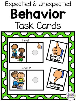 Preview of Expected & Unexpected Behavior Task Cards