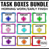 Task Box Bundle - Monthly Task Boxes for Morning Work and 