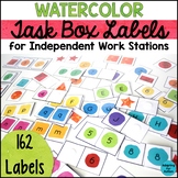 Special Education Task Box Labels for Independent Work Stations