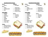 Task Box: Sandwich Order Forms