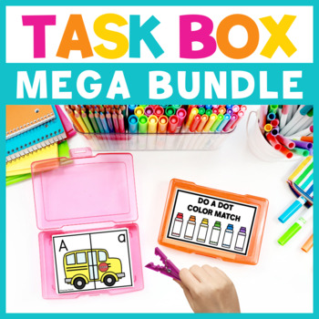 Preview of Task Boxes BUNDLE Preschool, PreK, and Kindergarten