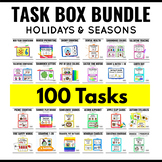 Task Boxes Bundle Special Education Holidays and Seasons 1